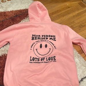 Pink oversized sweatshirt
